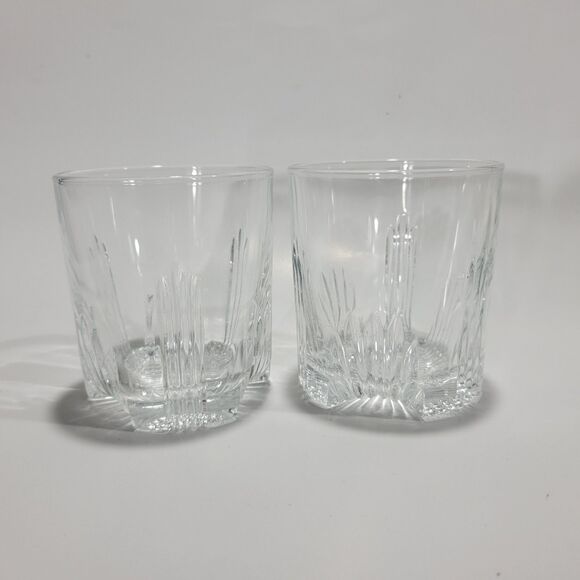Bormioli Rocco Selecta 3½" ROCKS LOW BALL WHiskey Glasses Made in Italy set of 2 - Picture 1 of 2